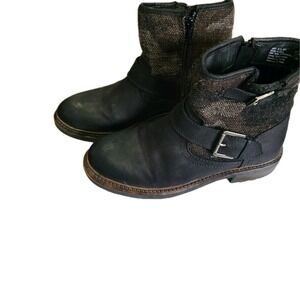 Sonoma Cecelia Black & Brown Side Zip Women's Vitalize Size 6 1/2 Ankle Boots